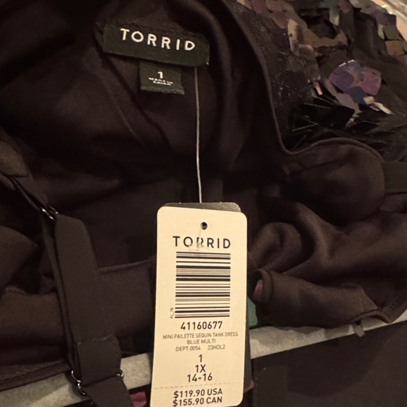 Torrid Black and Purple Sequin Dress - Picture 2 of 2
